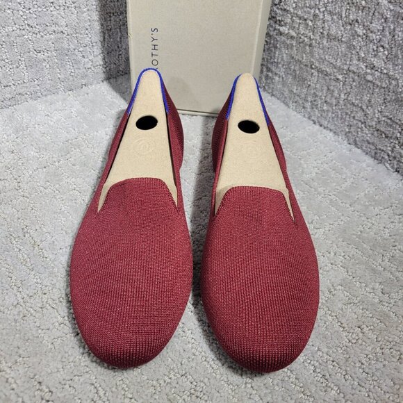 Rothy's The Loafer Women's Size 6 US Red Cinnamon Round Toe Slip On Flat Shoes - Picture 2 of 13